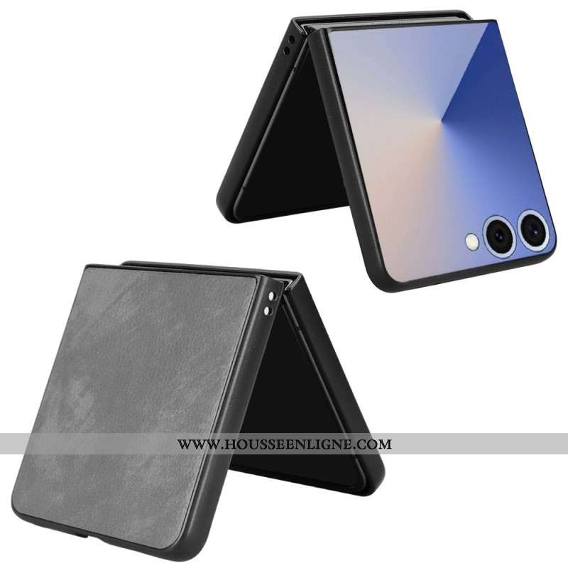 Coque Samsung Galaxy Z Flip 7 Style Cuir