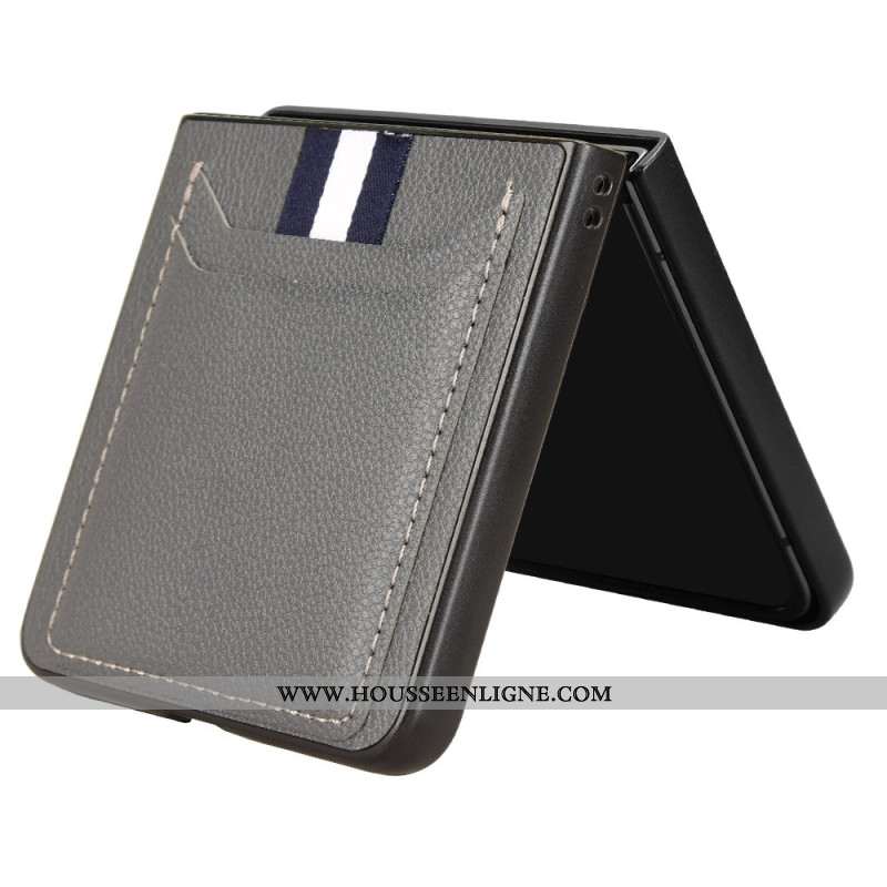 Coque Samsung Galaxy Z Flip 7 Style Cuir Porte-Cartes