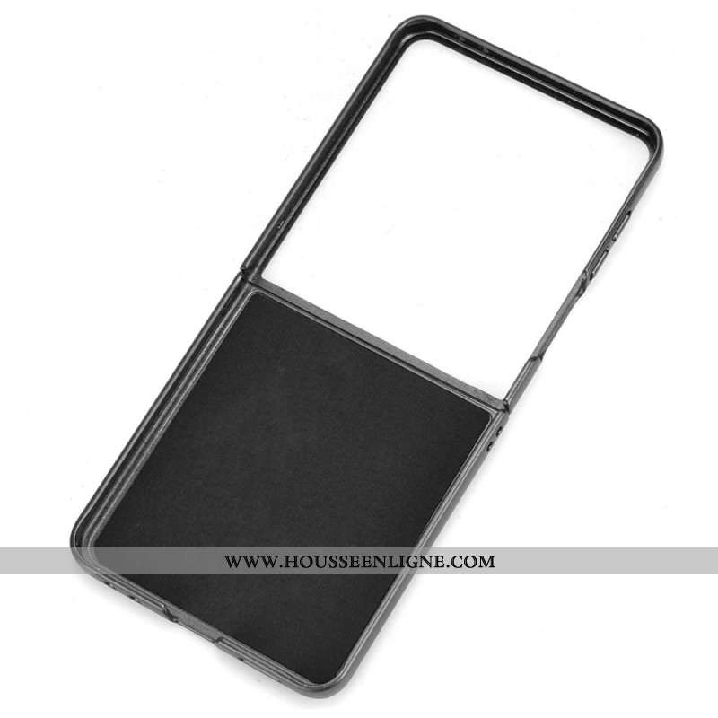 Coque Samsung Galaxy Z Flip 7 Style Cuir Porte-Cartes