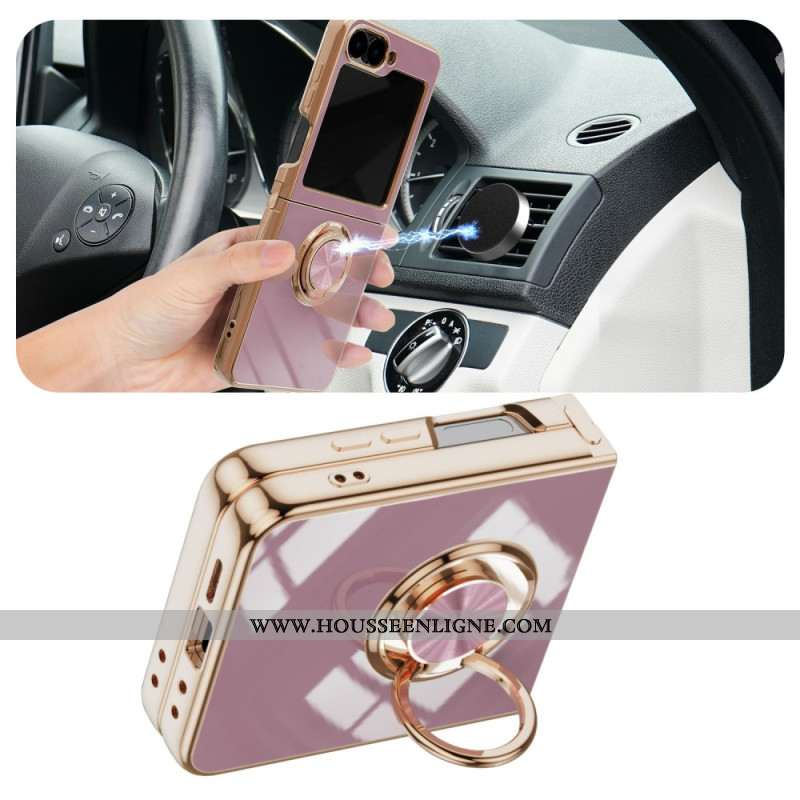 Coque Samsung Galaxy Z Flip 7 Support-Anneau Design Premium