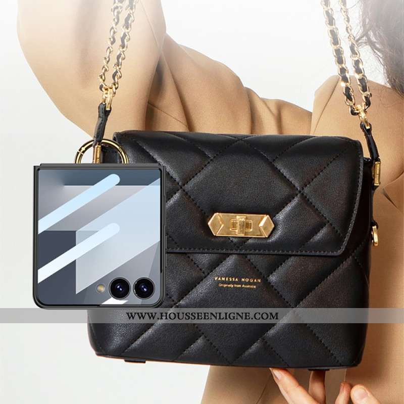 Coque Samsung Galaxy Z Flip 7 Support-Anneau et Porte-Cartes