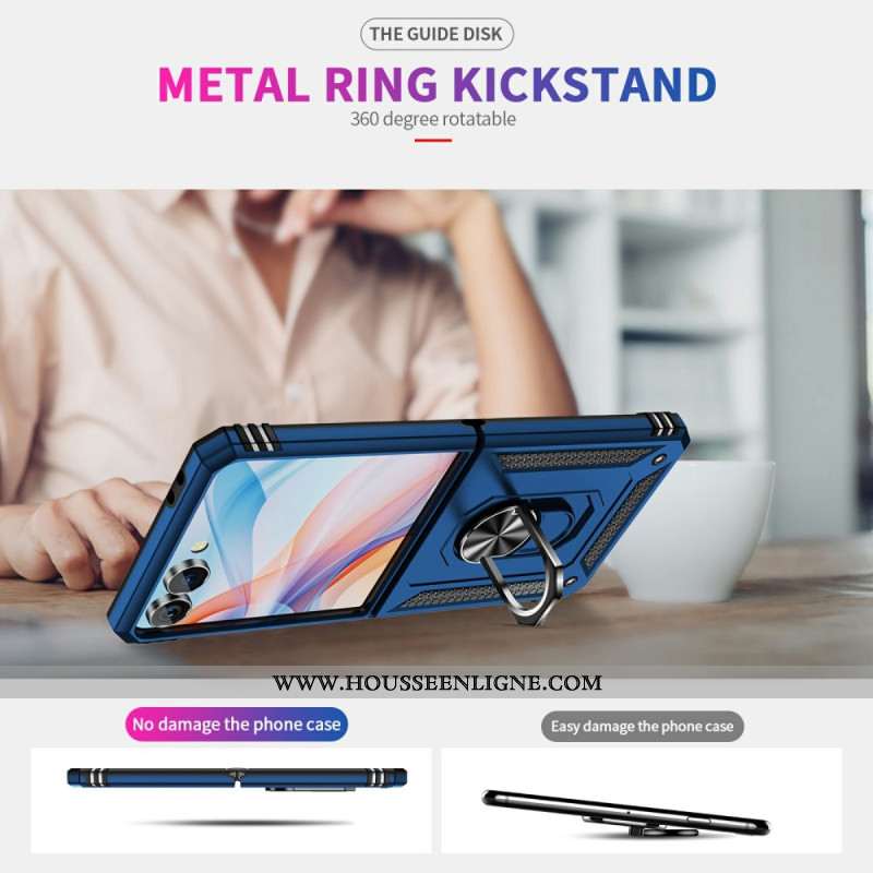 Coque Samsung Galaxy Z Flip 7 Support-Anneau et Protection Antichoc