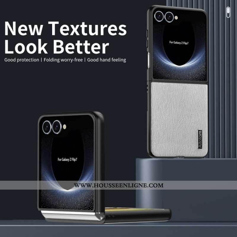 Coque Samsung Galaxy Z Flip 7 Texture Bois