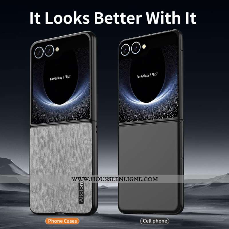 Coque Samsung Galaxy Z Flip 7 Texture Bois