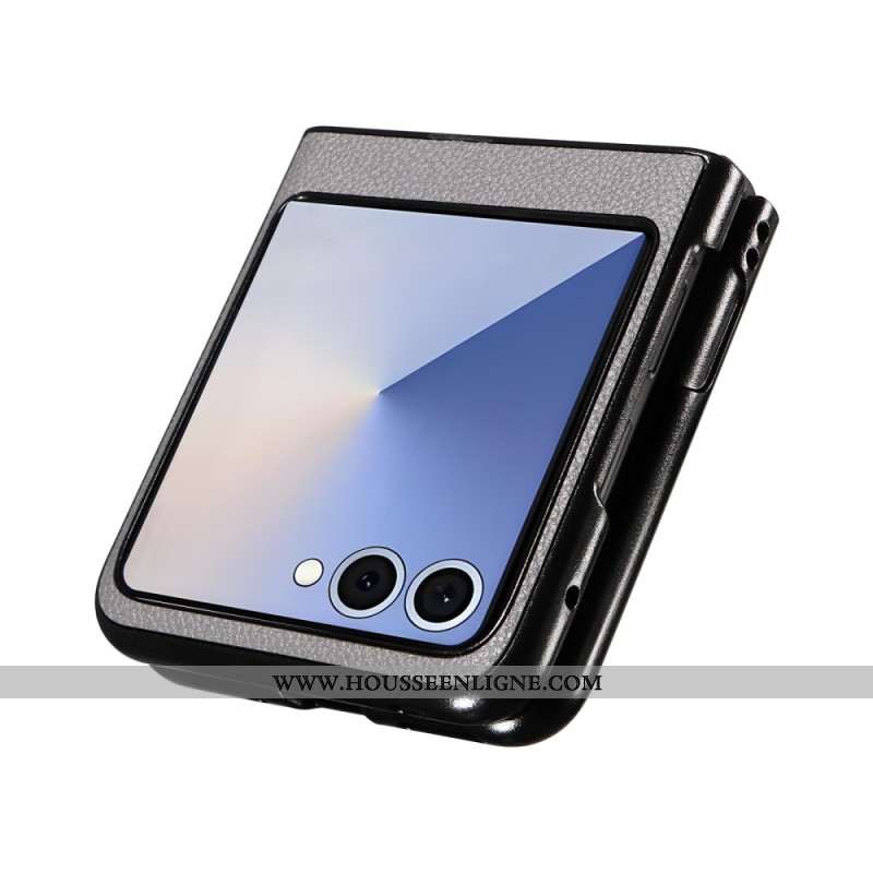 Coque Samsung Galaxy Z Flip 7 Texture Cuir