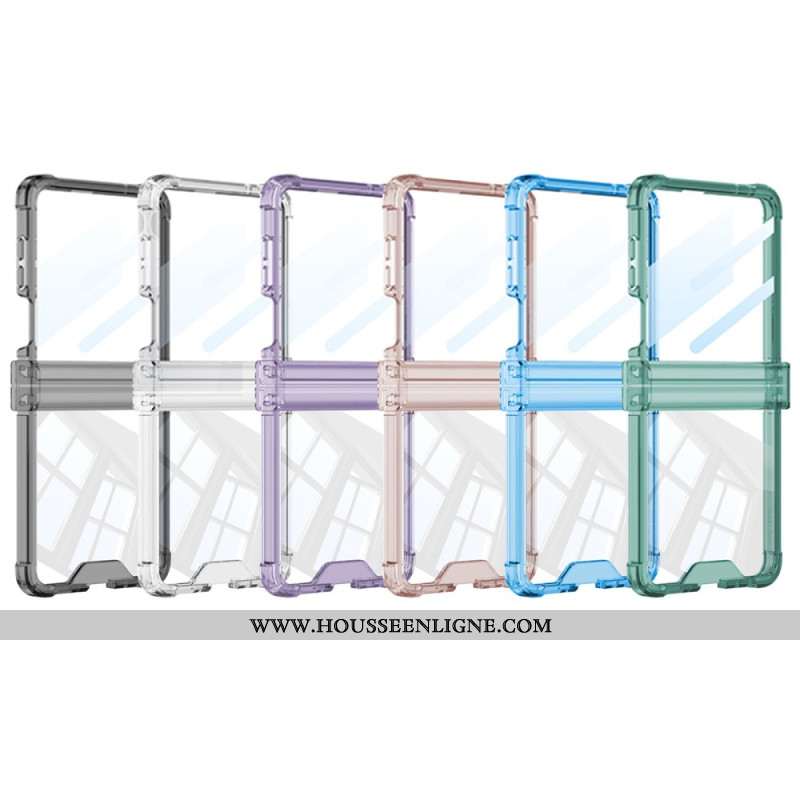 Coque Samsung Galaxy Z Flip 7 Translucide Colorée avec Protection Airbag