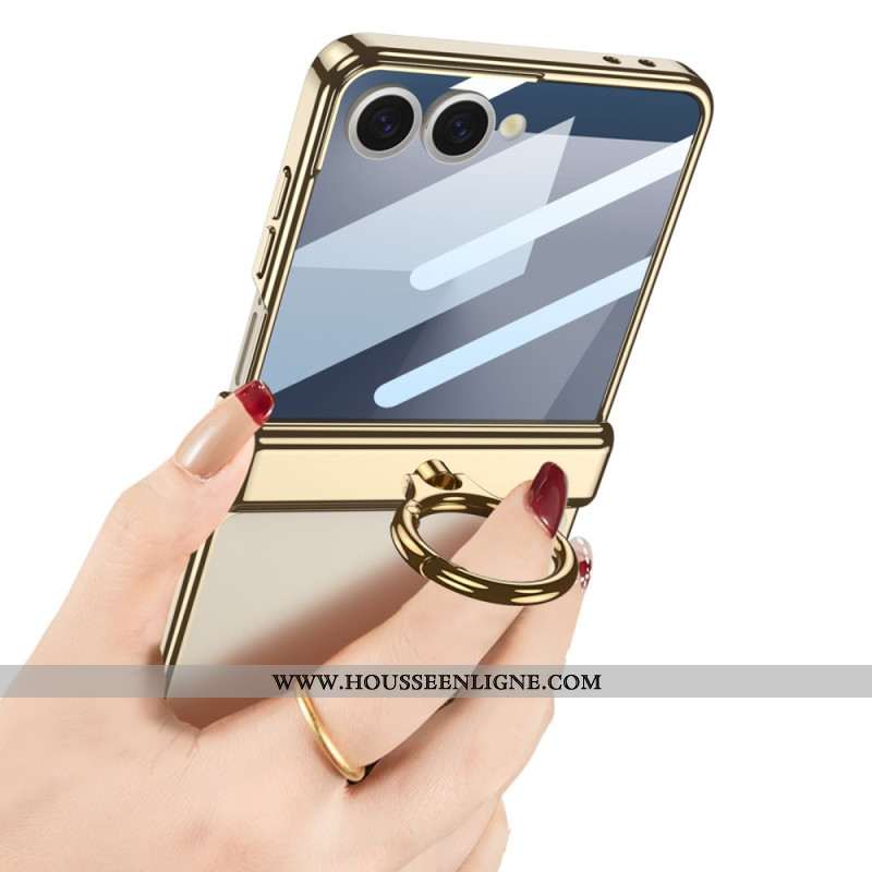 Coque Samsung Galaxy Z Flip 7 Transparente avecSupport et Protection Magnétique GKK