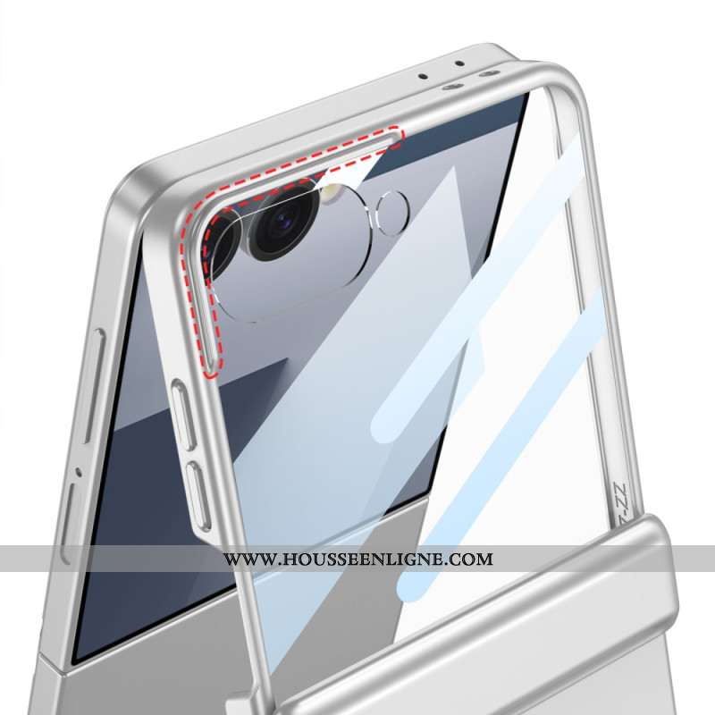 Coque Samsung Galaxy Z Flip 7 avec Fixation Magnétique, Protection de Charnière et marque GKK