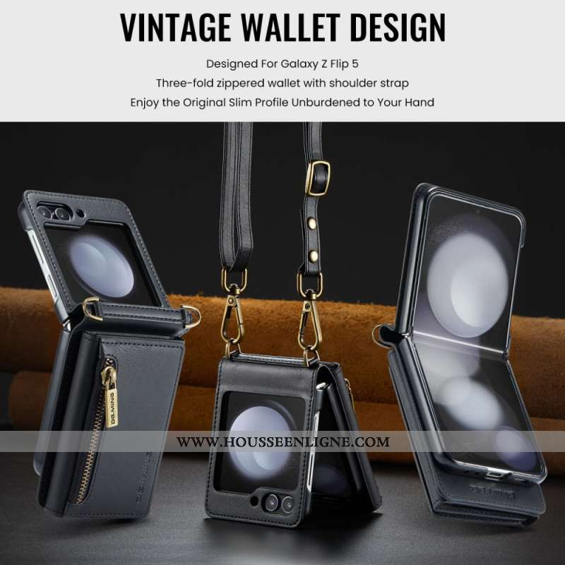 Coque Samsung Galaxy Z Flip Bandoulière DG.MING