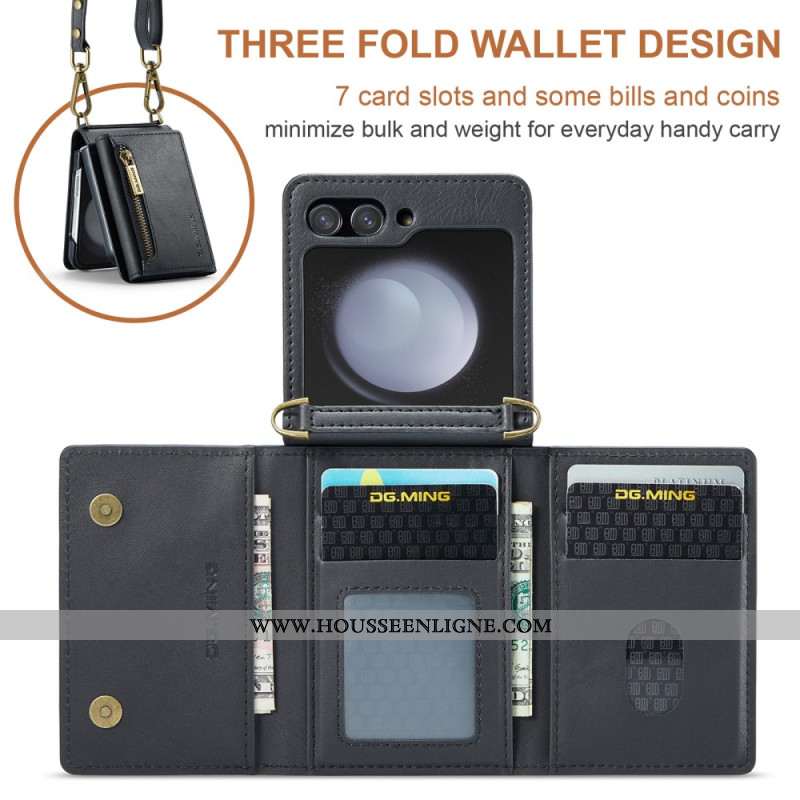 Coque Samsung Galaxy Z Flip Bandoulière DG.MING