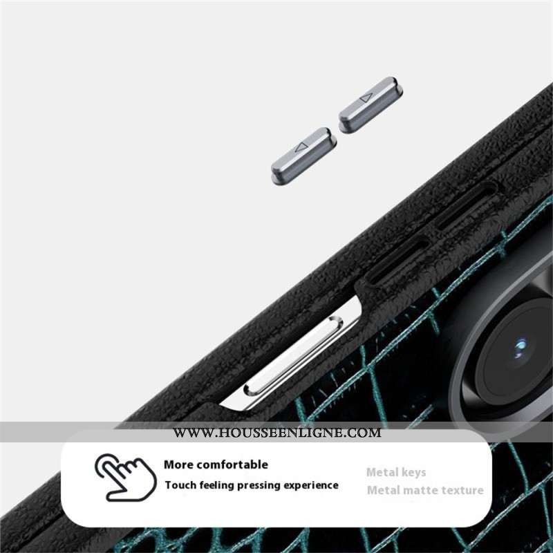 Coque Samsung Galaxy Z Fold 7 5G Compatible MagSafe Style Crocodile ABEEL