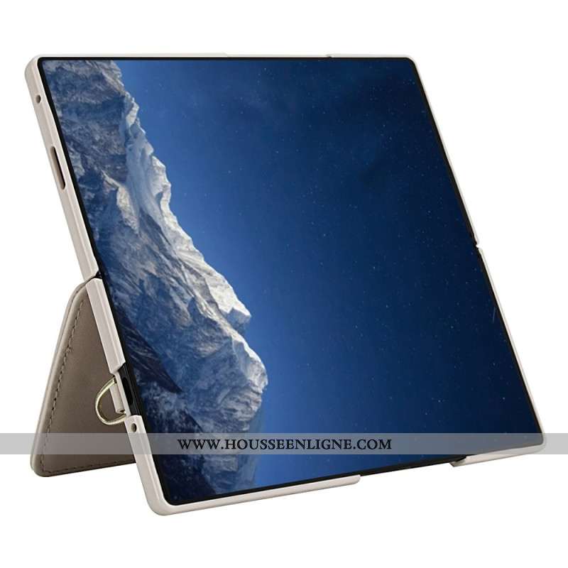 Coque Samsung Galaxy Z Fold 7 5G Florale 3D Porte-Cartes et Support