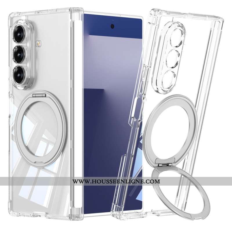Coque Samsung Galaxy Z Fold 7 5G Magnétique Translucide avec Support