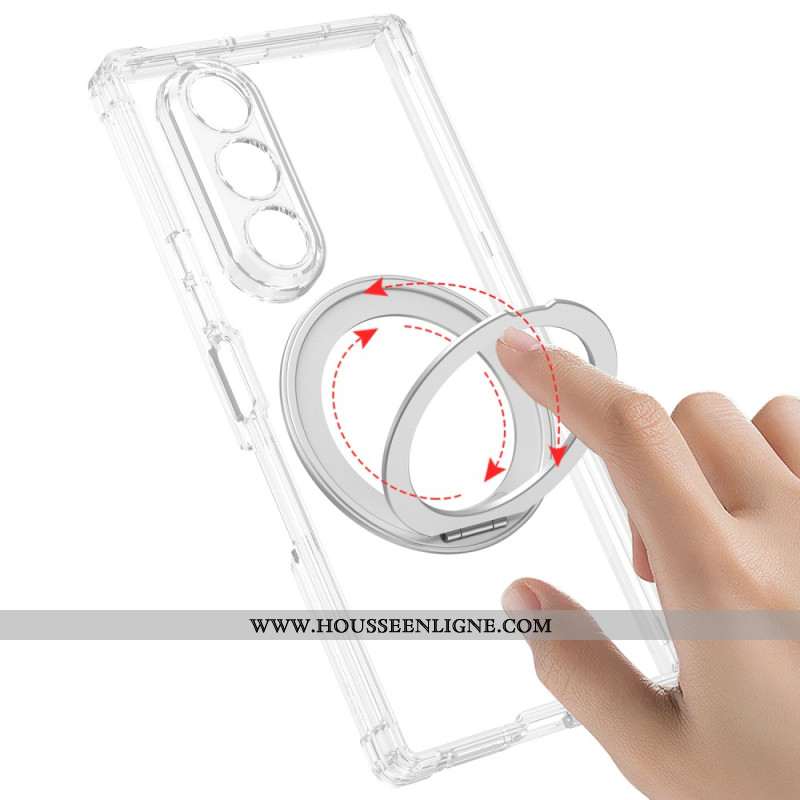 Coque Samsung Galaxy Z Fold 7 5G Magnétique Translucide avec Support