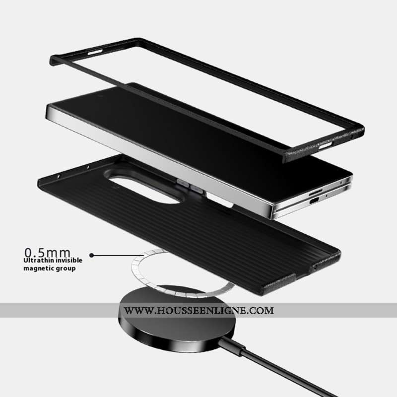 Coque Samsung Galaxy Z Fold 7 5G compatible MagSafe Gauffrée ABEEL