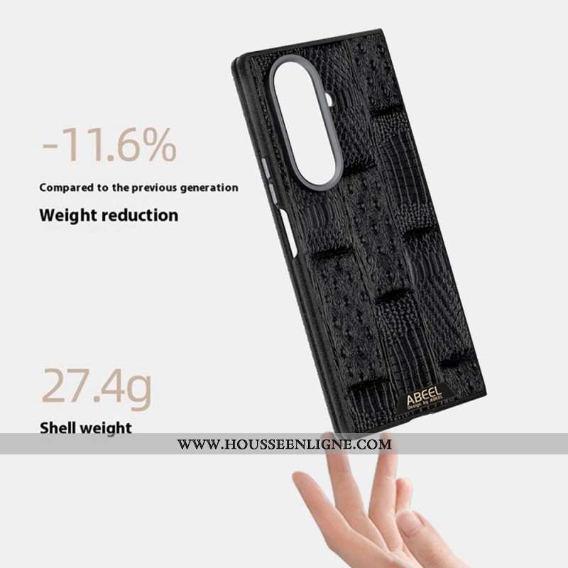 Coque Samsung Galaxy Z Fold 7 5G compatible MagSafe Gauffrée ABEEL