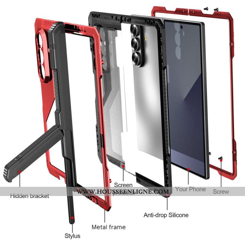 Coque Samsung Galaxy Z Fold 7 Aluminium et Silicone