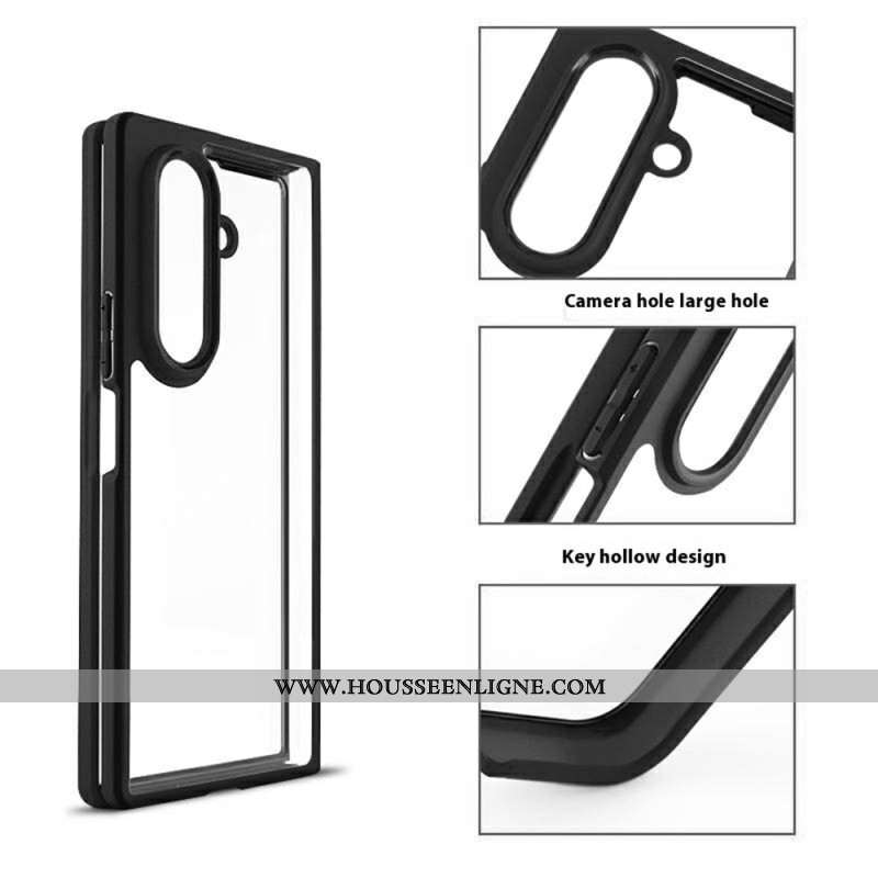 Coque Samsung Galaxy Z Fold 7 Antichoc avec Dos Transparent