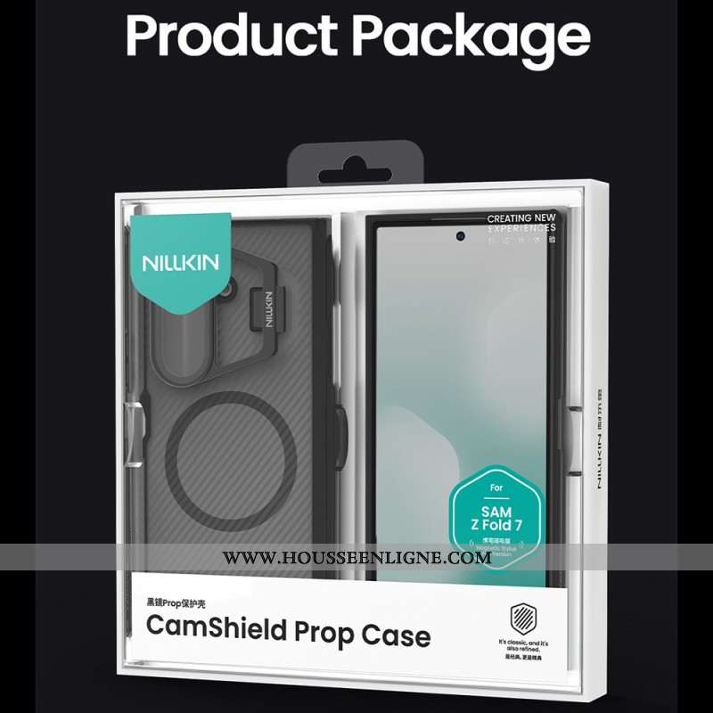 Coque Samsung Galaxy Z Fold 7 CamShield Prop Magnetic Translucent Series NILLKIN