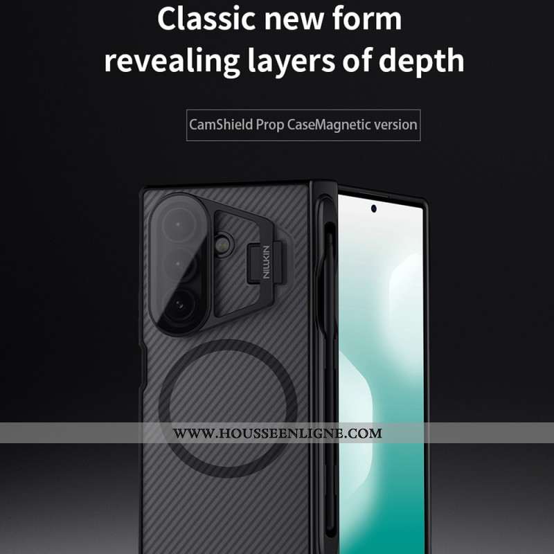 Coque Samsung Galaxy Z Fold 7 CamShield Prop Magnetic Translucent Series NILLKIN