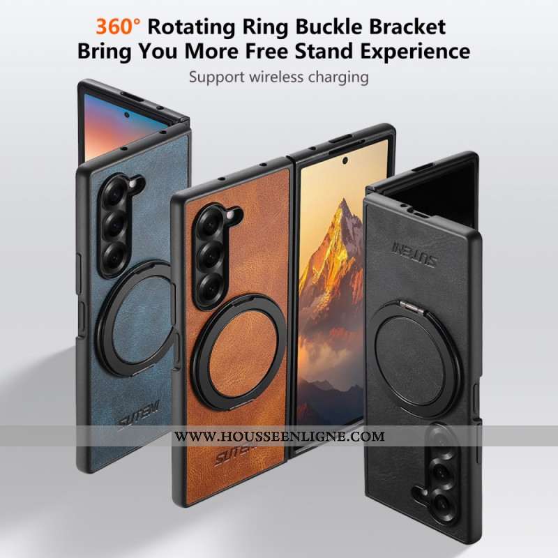 Coque Samsung Galaxy Z Fold 7 Compatible MagSafe Support Rotatif SUTENI