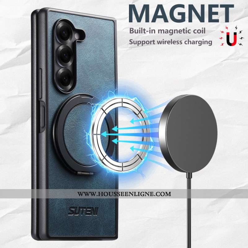 Coque Samsung Galaxy Z Fold 7 Compatible MagSafe Support Rotatif SUTENI