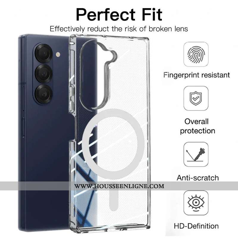 Coque Samsung Galaxy Z Fold 7 Compatible MagSafe Transparente