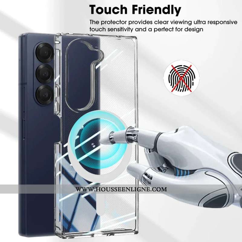 Coque Samsung Galaxy Z Fold 7 Compatible MagSafe Transparente