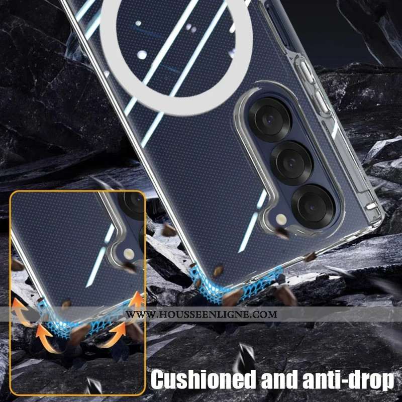 Coque Samsung Galaxy Z Fold 7 Compatible MagSafe Transparente