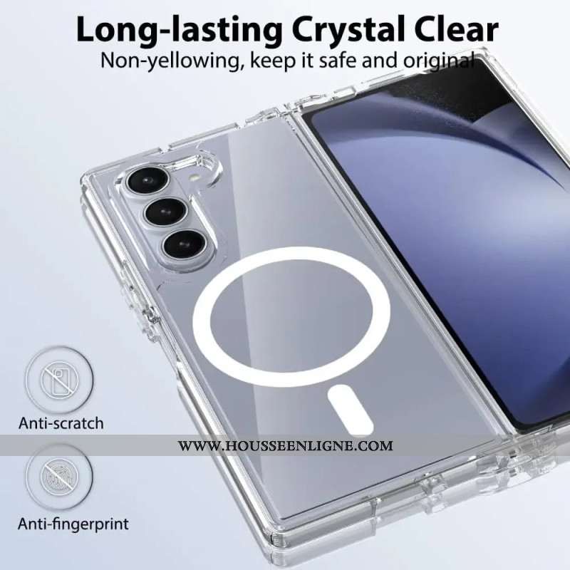 Coque Samsung Galaxy Z Fold 7 Compatible MagSafe Transparente