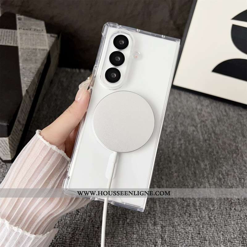 Coque Samsung Galaxy Z Fold 7 Compatible MagSafe Transparente