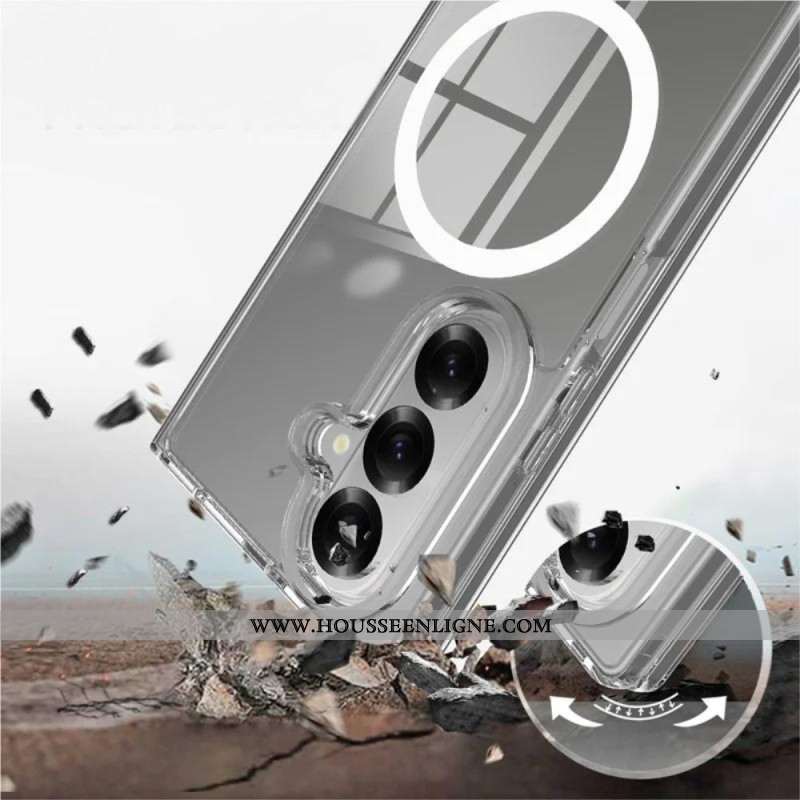 Coque Samsung Galaxy Z Fold 7 Compatible MagSafe Transparente