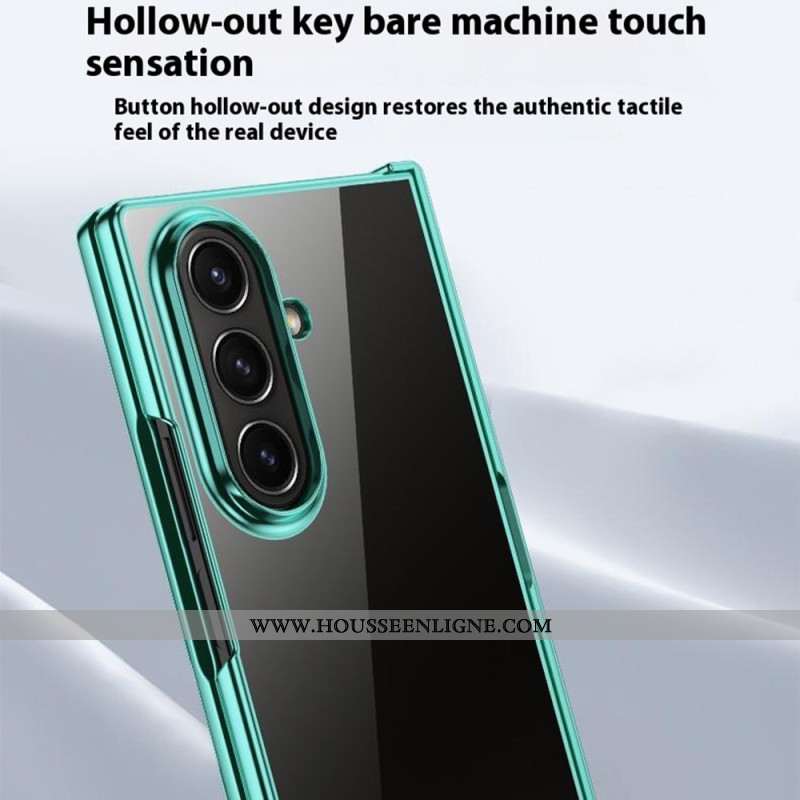 Coque Samsung Galaxy Z Fold 7 Design de Charnière Effet Métal