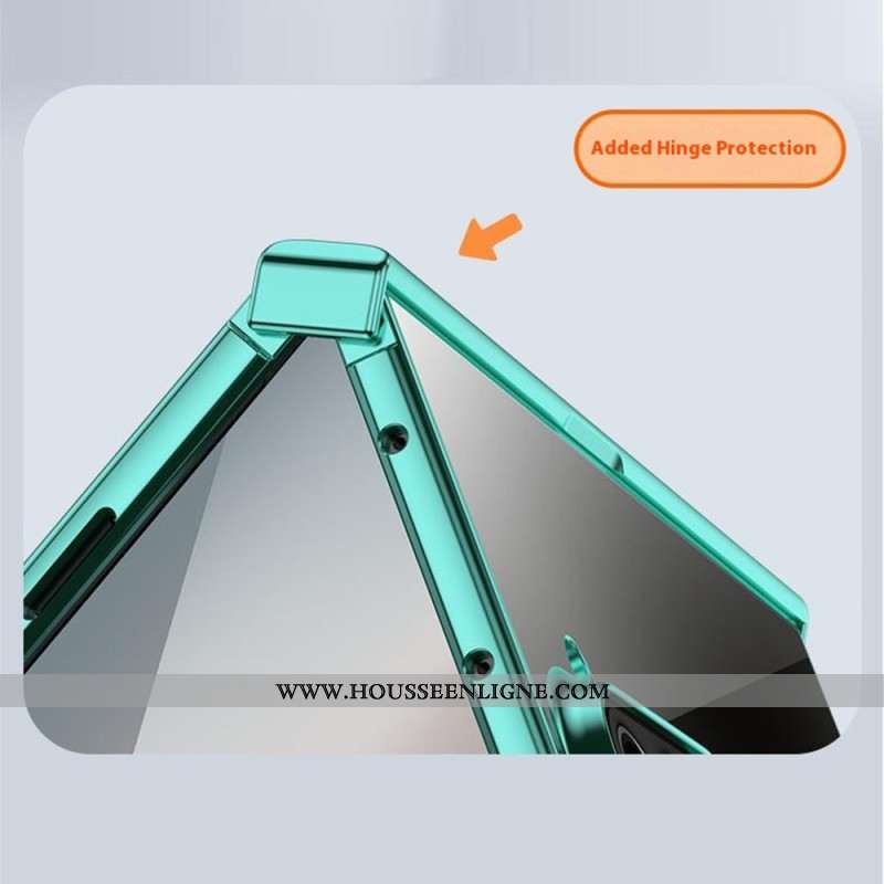 Coque Samsung Galaxy Z Fold 7 Design de Charnière Effet Métal