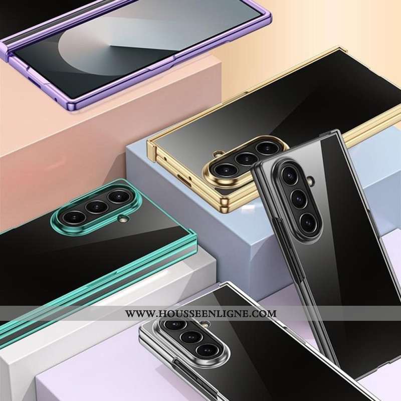 Coque Samsung Galaxy Z Fold 7 Design de Charnière Effet Métal