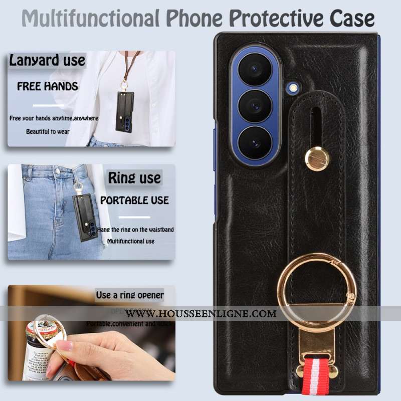 Coque Samsung Galaxy Z Fold 7 Dragonne et Support