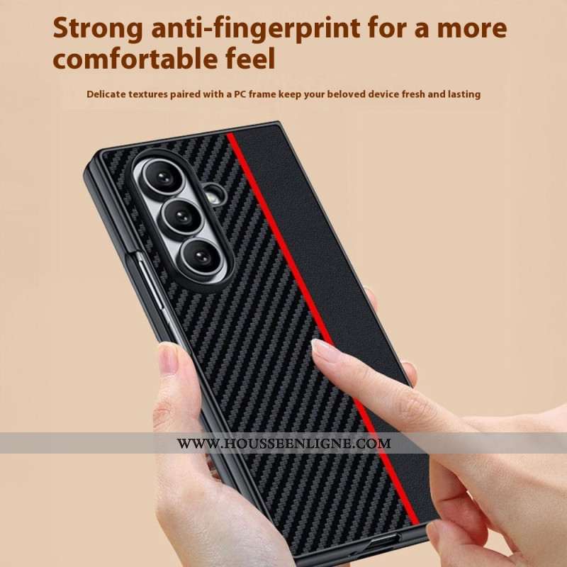 Coque Samsung Galaxy Z Fold 7 Déclinaison Fibre Carbone