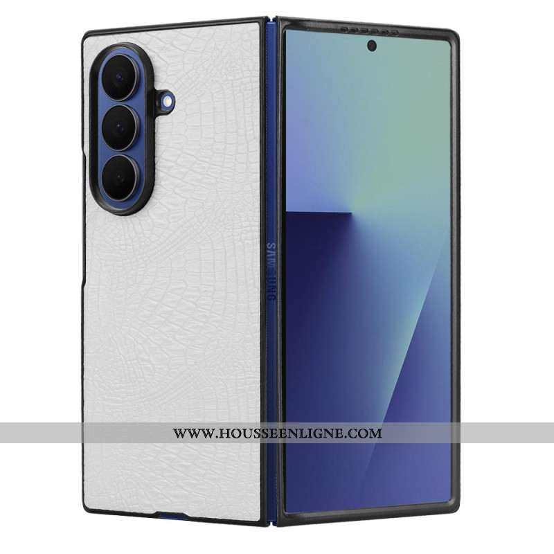 Coque Samsung Galaxy Z Fold 7 Effet Crocodile