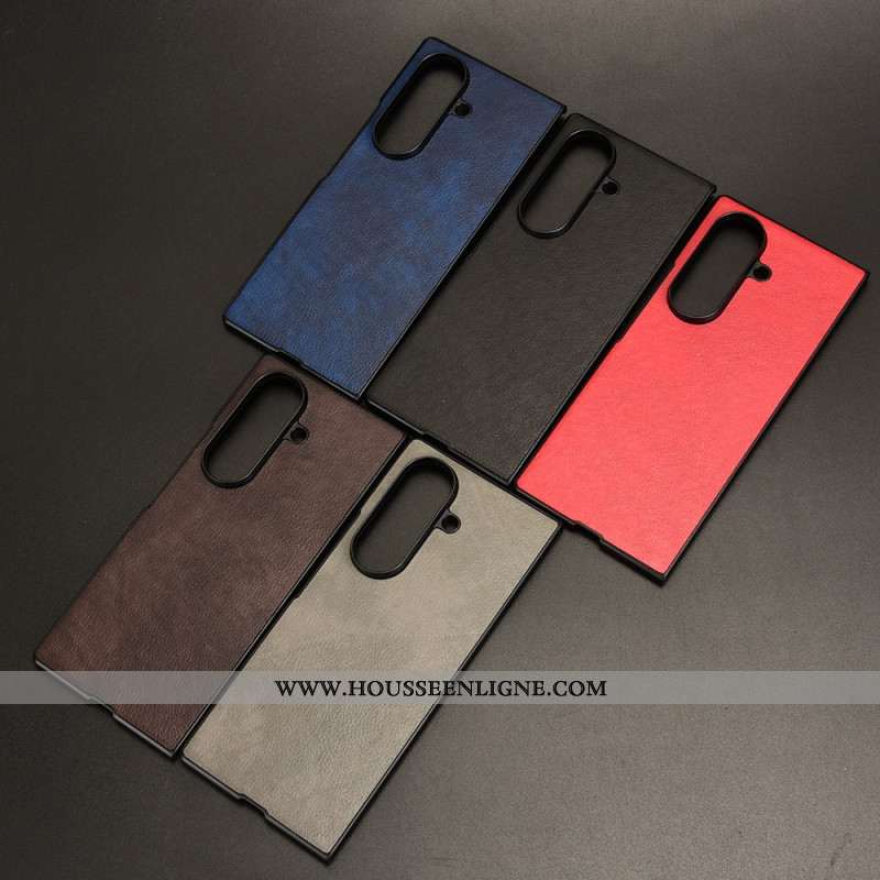 Coque Samsung Galaxy Z Fold 7 Effet Cuir