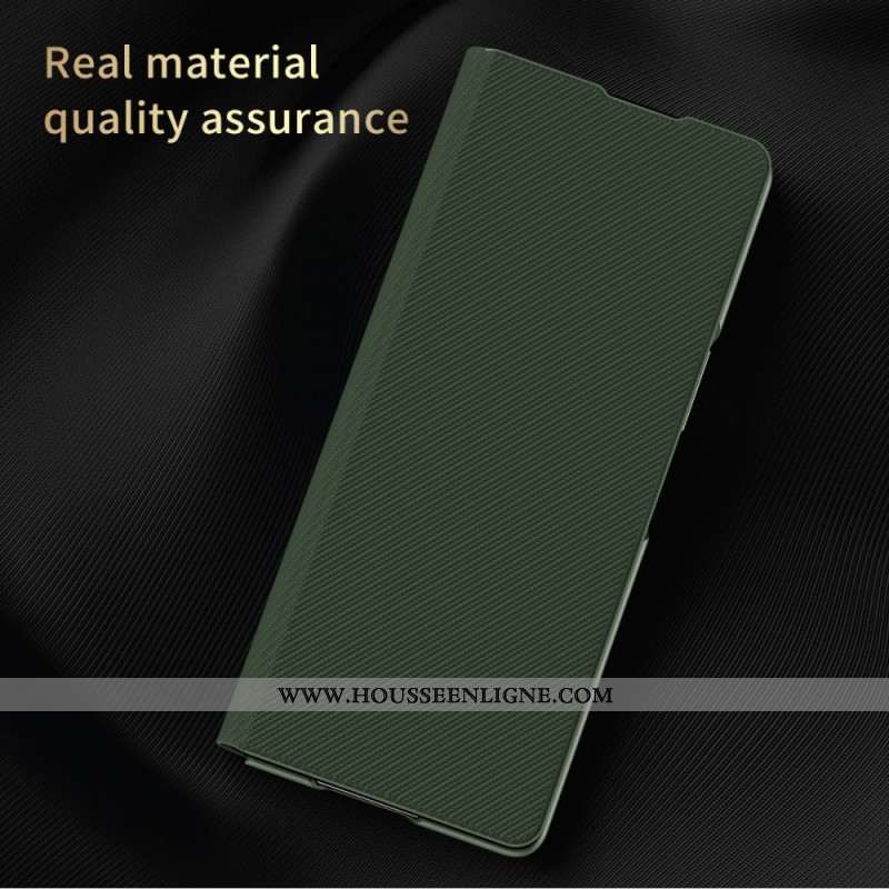 Coque Samsung Galaxy Z Fold 7 Effet Cuir avec Support Intégré