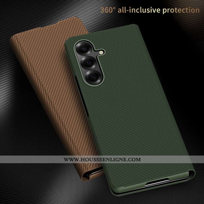 Coque Samsung Galaxy Z Fold 7 Effet Cuir avec Support Intégré