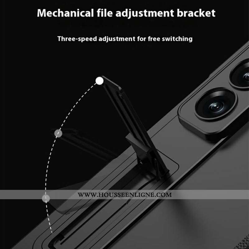 Coque Samsung Galaxy Z Fold 7 Film Protecteur d'Écran et Support Magnétique