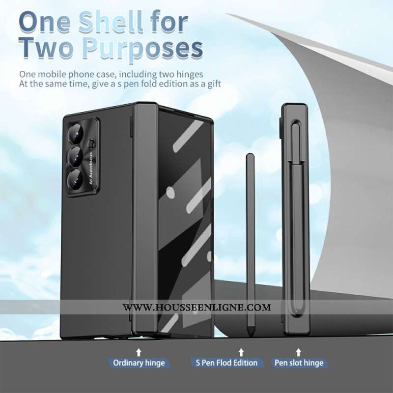 Coque Samsung Galaxy Z Fold 7 Film en Verre Trempé et Porte-Stylet