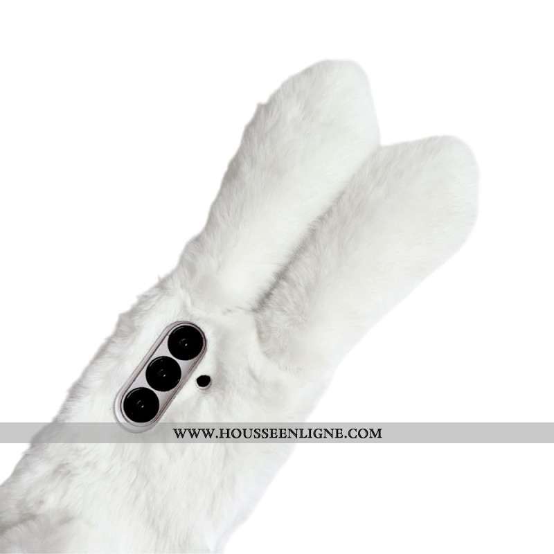 Coque Samsung Galaxy Z Fold 7 Oreilles de Lapin en Peluche