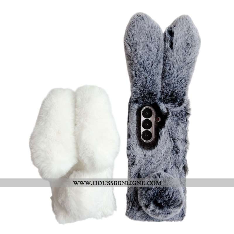 Coque Samsung Galaxy Z Fold 7 Oreilles de Lapin en Peluche