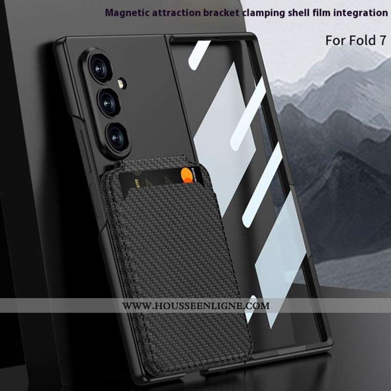 Coque Samsung Galaxy Z Fold 7 Porte-Cartes Amovible et Support intégré