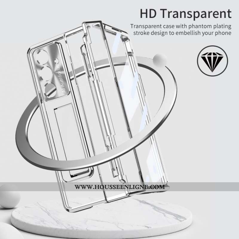 Coque Samsung Galaxy Z Fold7 5G Compatible Magsafe avec Support et Film Protecteur