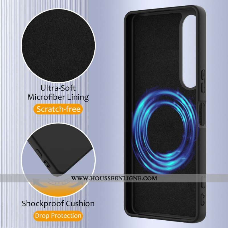 Coque Sony Xperia 1 VII Compatible MagSafe Silicone à Lanière