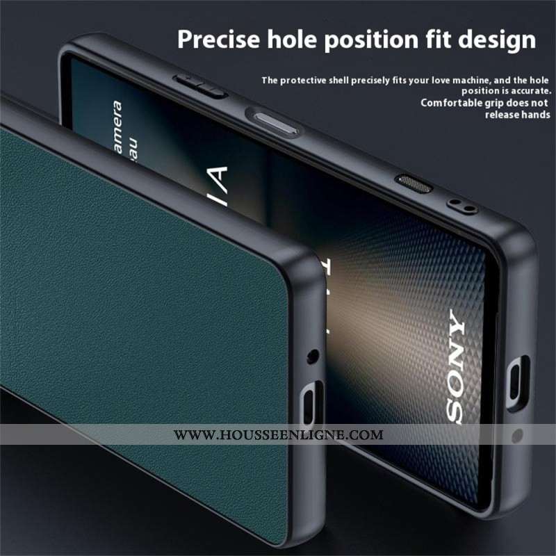 Coque Sony Xperia 1 VII Effet Cuir
