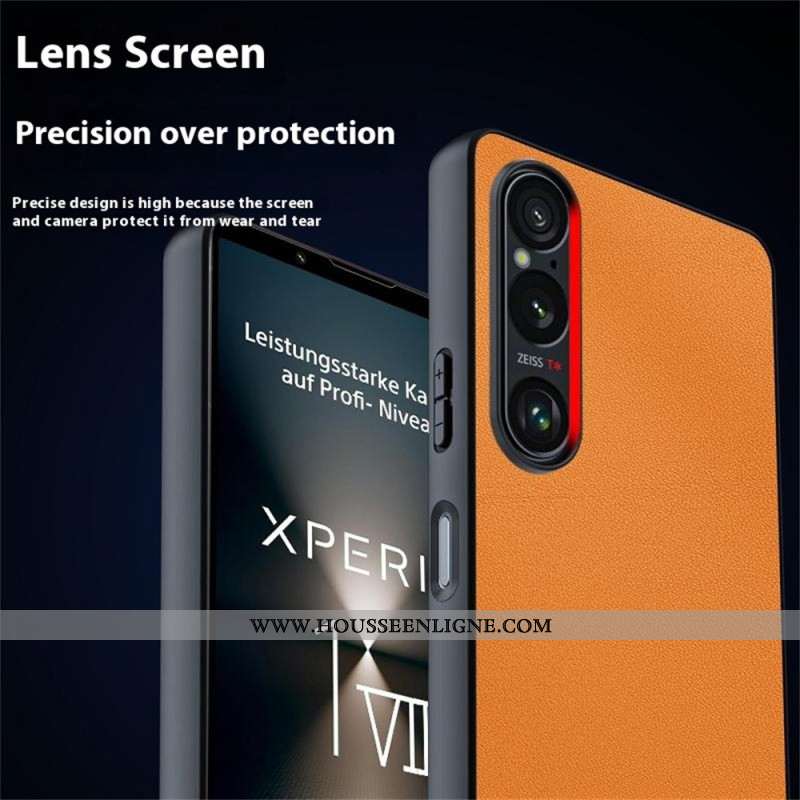 Coque Sony Xperia 1 VII Effet Cuir